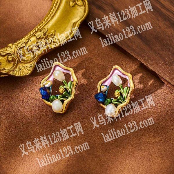 高档复古滴油耳环订单，寻找厂家，如图，有