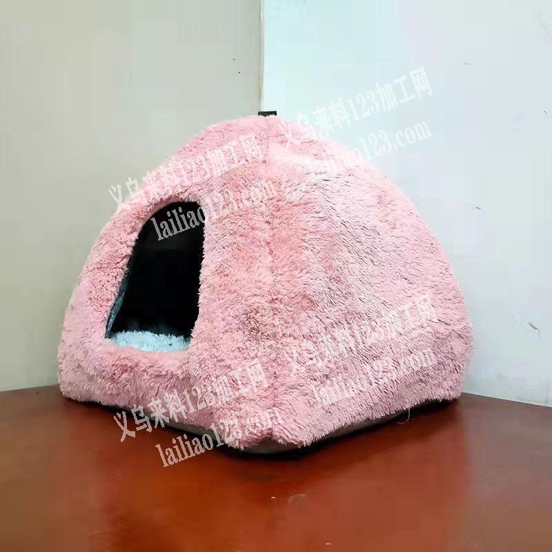 外贸公司有宠物用品订单，如图这种毛绒的宠