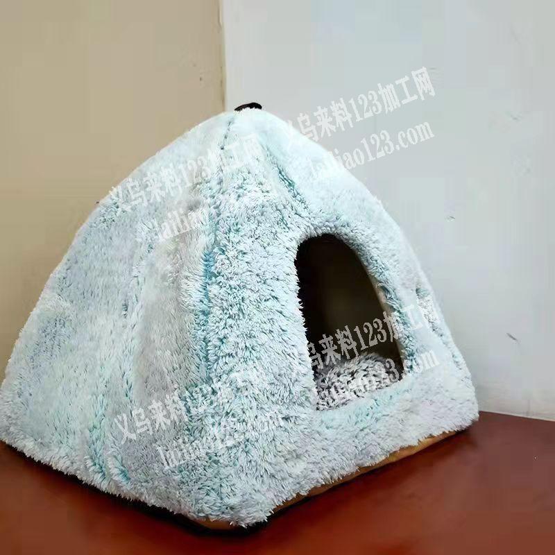 外贸公司有宠物用品订单，如图这种毛绒的宠