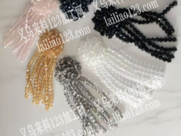 穿米珠编织的耳环手工活，附图片，有经验的