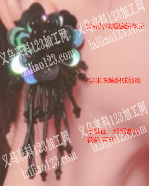 耳环手工活外发加工，如图，寻找会做的手工