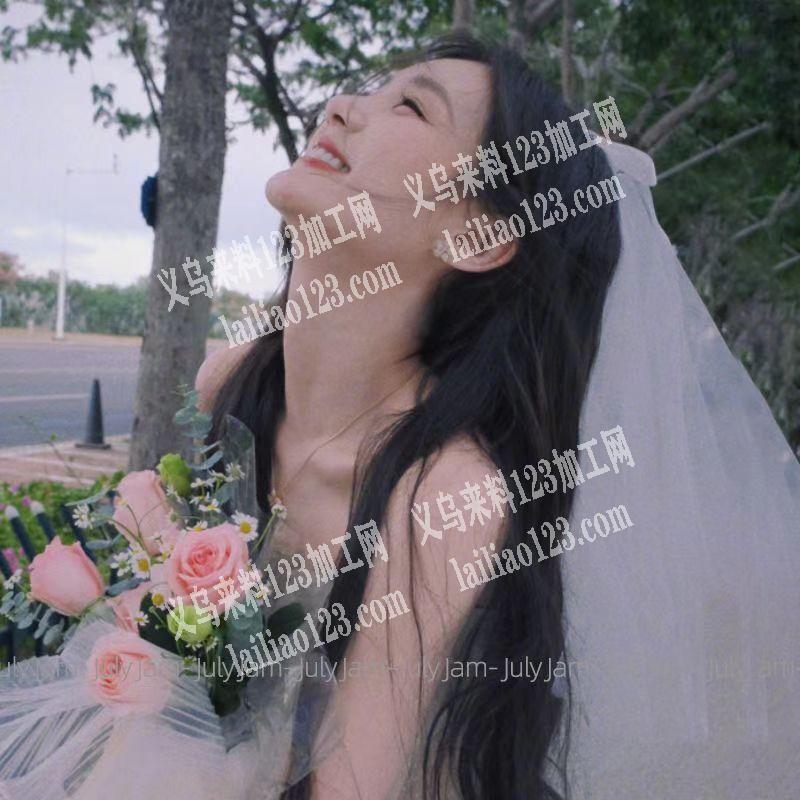 新娘头纱婚纱帽蝴蝶结纱，如图，寻找工厂，