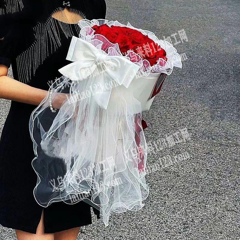 新娘头纱婚纱帽蝴蝶结纱，如图，寻找工厂，