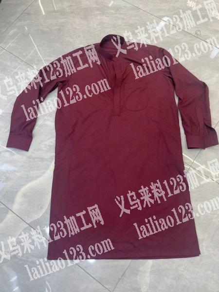 外贸长袍外发加工，如图
