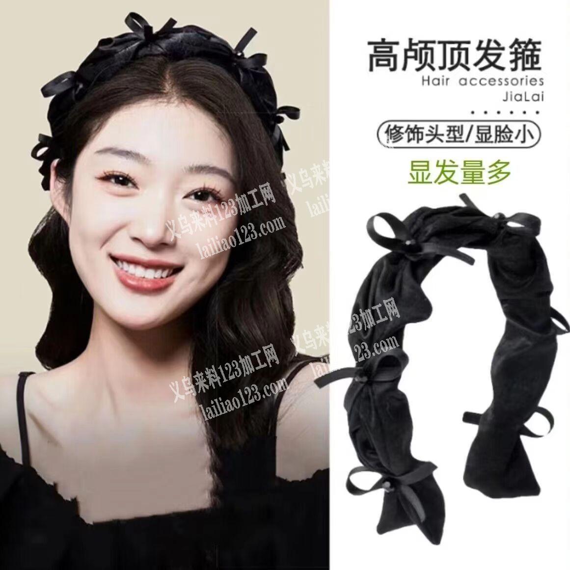 布艺蝴蝶结发箍，成品订单，如图，寻找布艺