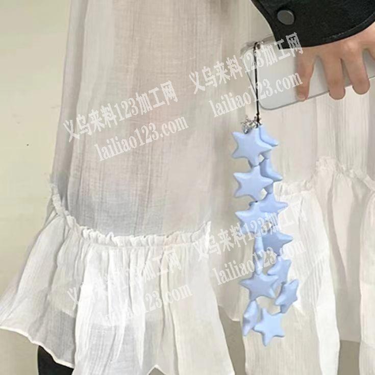 手链挂链，穿珠子的手工活外发加工，穿配件