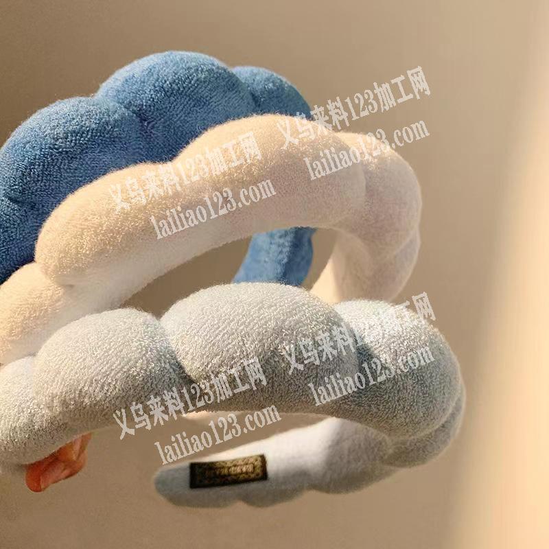 长期有云朵海绵发箍订单，寻找工厂，如图，