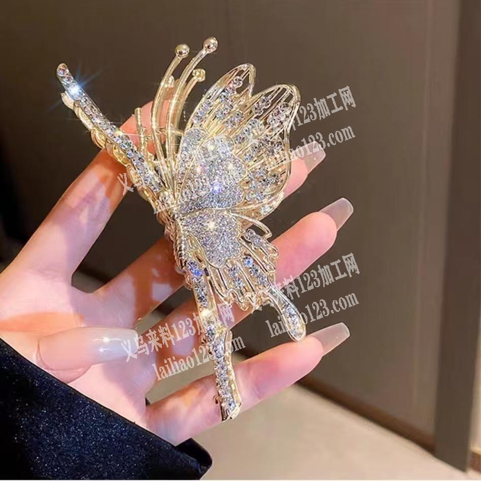 大量如图，蝴蝶款式，合金爪夹订单，寻找工