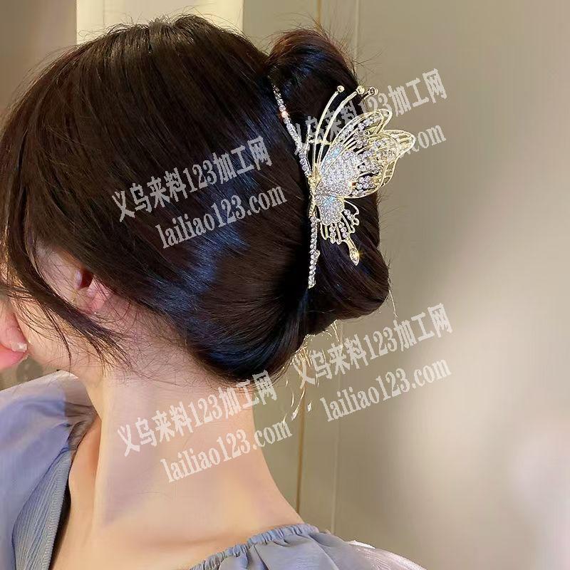 大量如图，蝴蝶款式，合金爪夹订单，寻找工