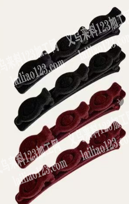 采购植绒发夹，如图，有货的联系，微信详谈
