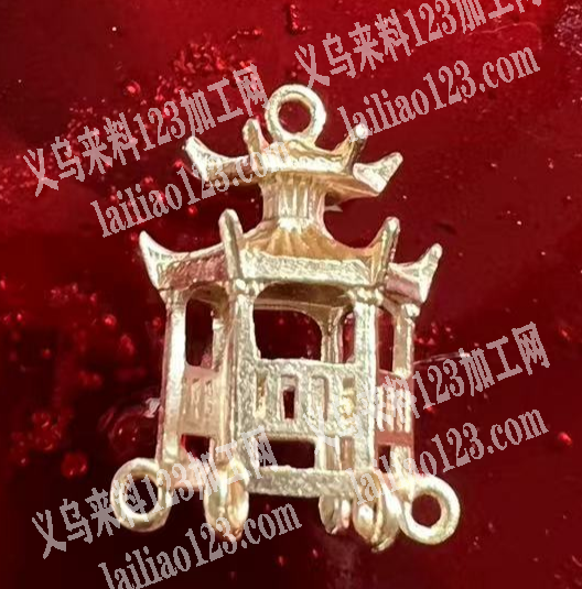 发簪上面的小房子配件订单，如图，寻找工厂