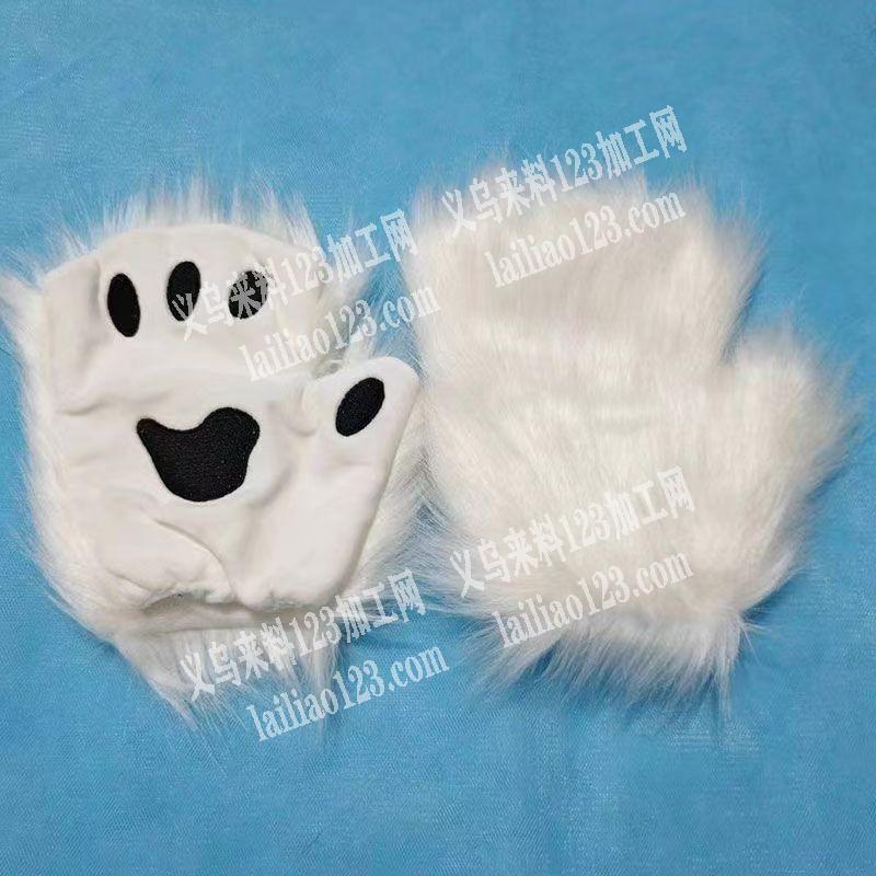 毛绒手套平车活外发加工，附图片，。寻找平