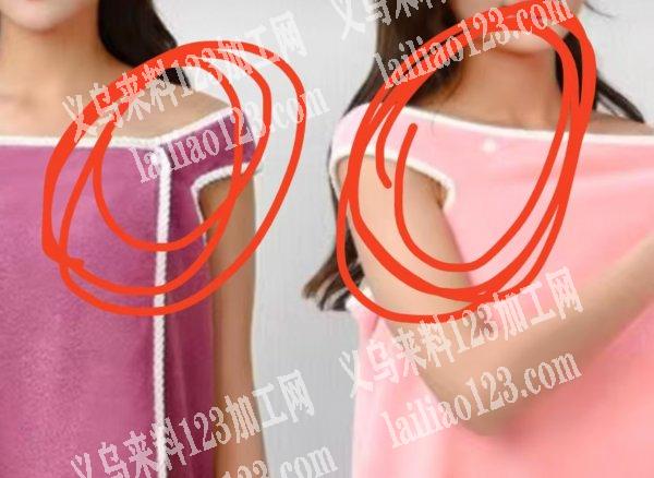 寻找打扣的加工厂，如图这样，珊瑚绒上面打