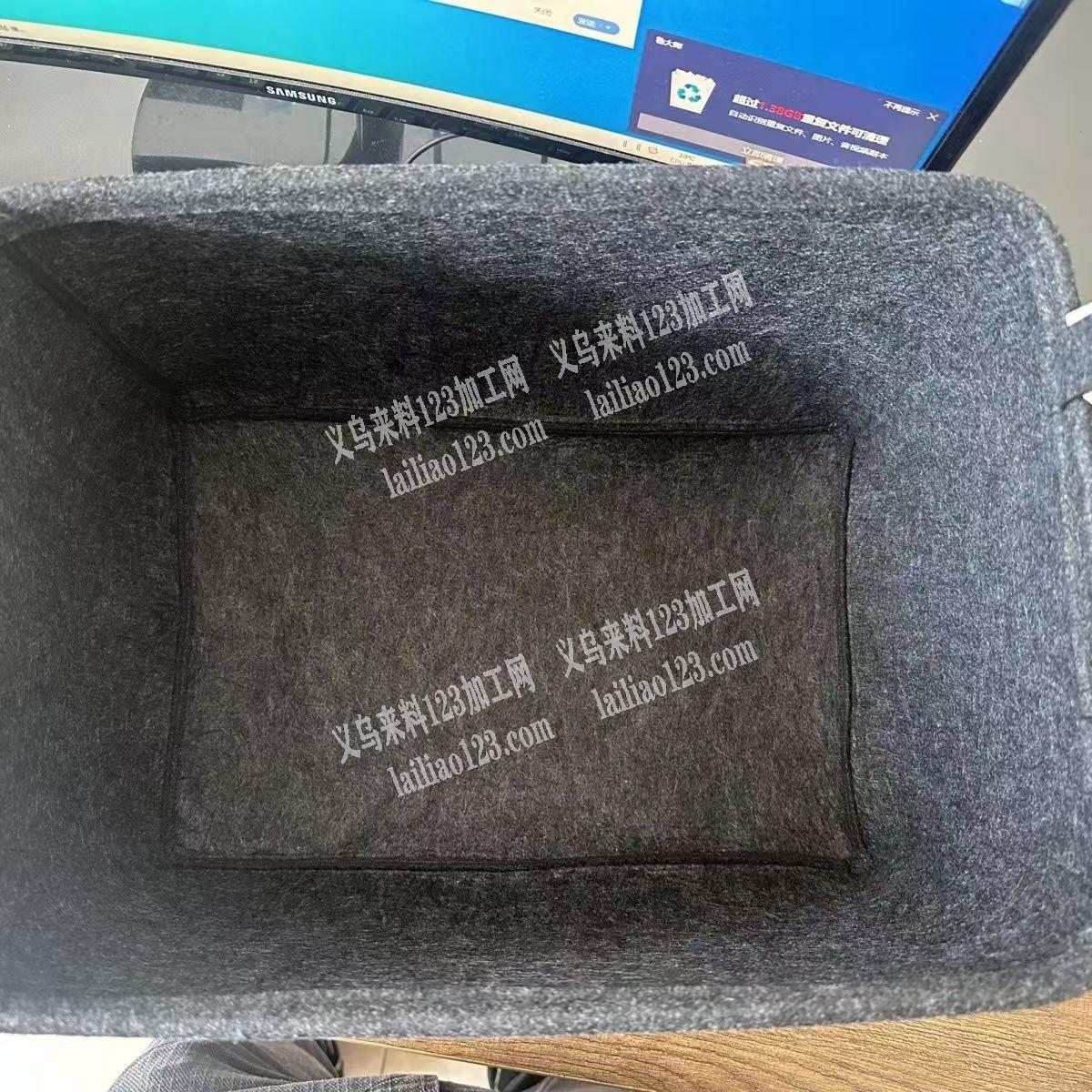 收纳盒订单《如图是毛毡的》寻找箱包工厂。