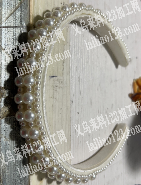 新娘珍珠头箍，手工活外发，附图片，这个是