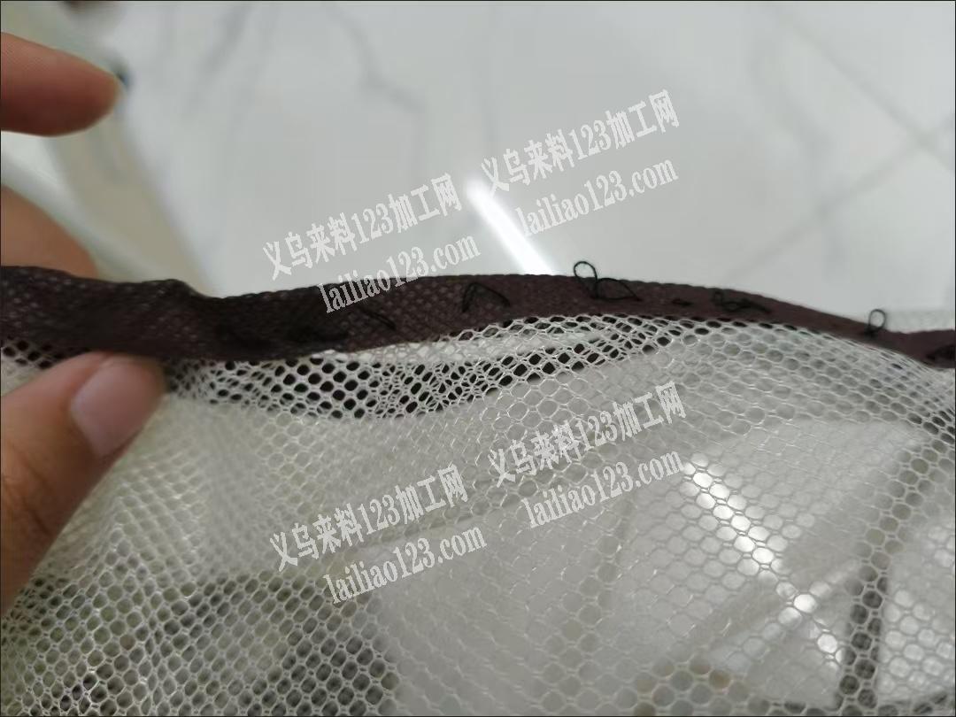 如图这样的网袋外发加工，如图平车包边的，