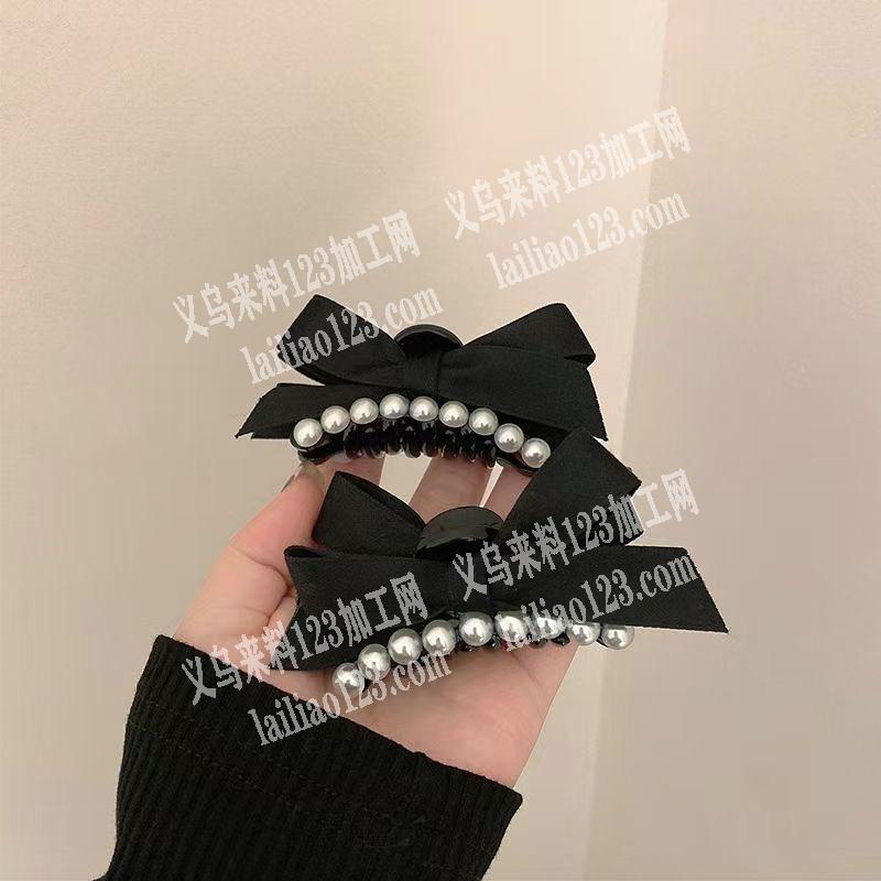 大量手工珍珠蝴蝶结小抓夹成品订单，寻找做