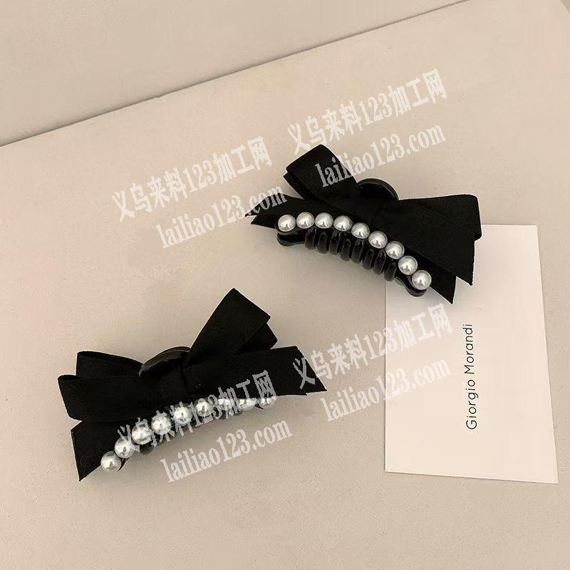 大量手工珍珠蝴蝶结小抓夹成品订单，寻找做