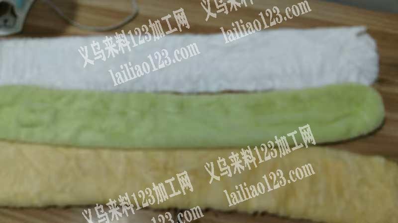 围巾处理：这个围巾下好料的有2万条，如果
