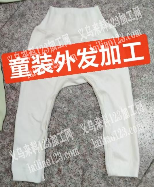 如图，服装外发加工，寻找四针六线的童装加