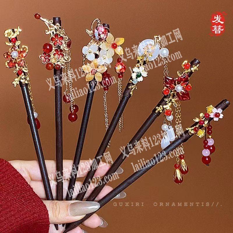 《大量手工活外发》发簪的手工活外发，如图