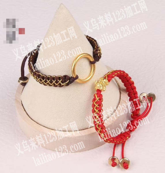 如图手链，编织手工活，外发加工，寻找会做