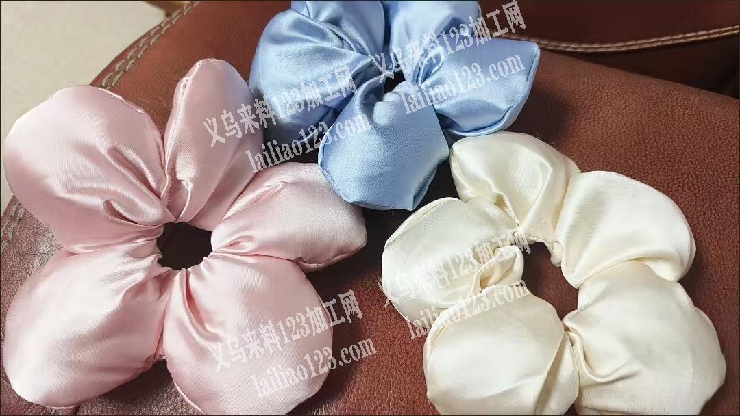 《大量订单》布艺发圈，花朵花瓣款式的，寻