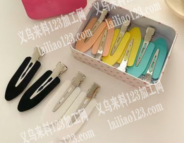 组装发夹外发加工，如图，无痕发夹，不是单