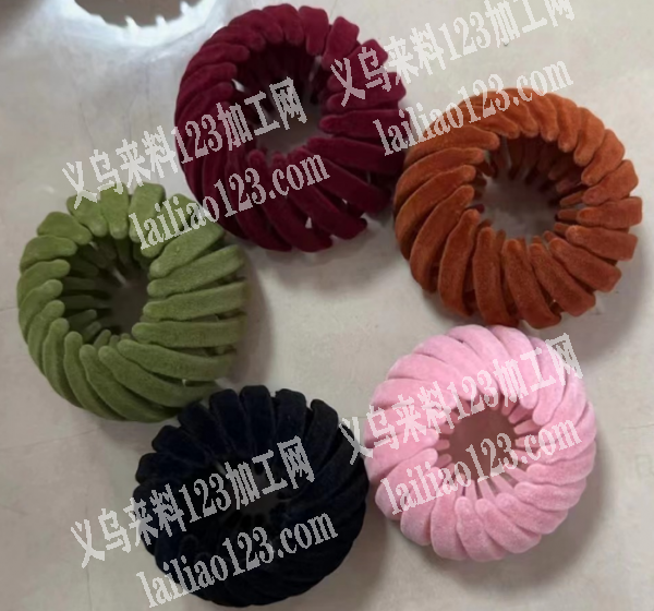 植绒鸟巢发饰订单，如图，寻找有现货的工厂