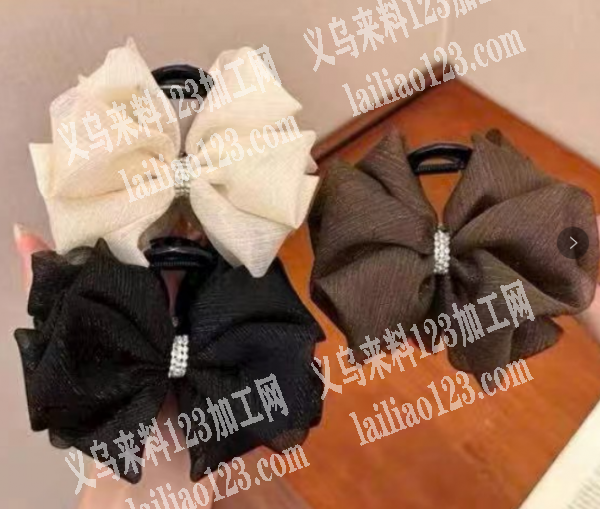 寻找如图布艺蝴蝶结抓夹的厂家，如图，有订