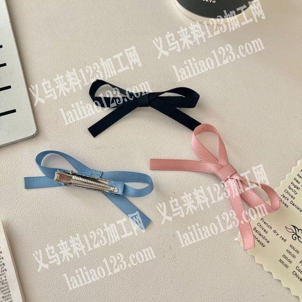 外贸手工蝴蝶结成品订单，如图，这个包工包