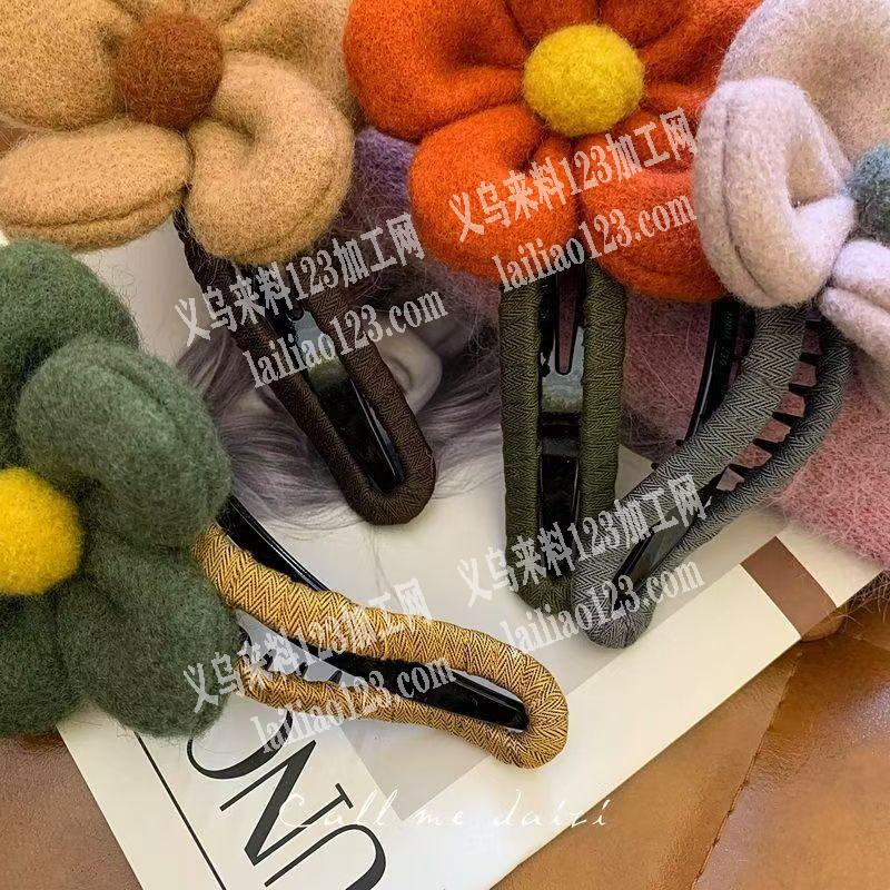手工绕布条的鸭嘴夹，寻找手工工厂，如图，