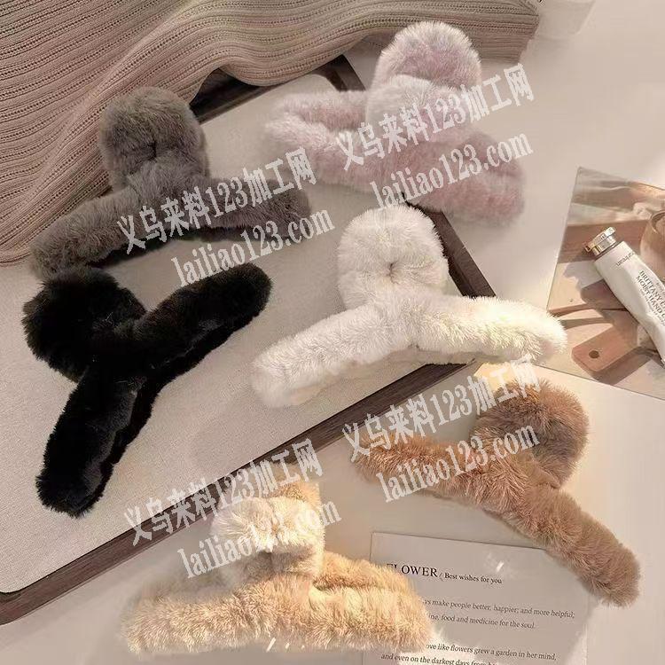 手工绕毛绒条的抓夹，寻找加工厂，成品半成