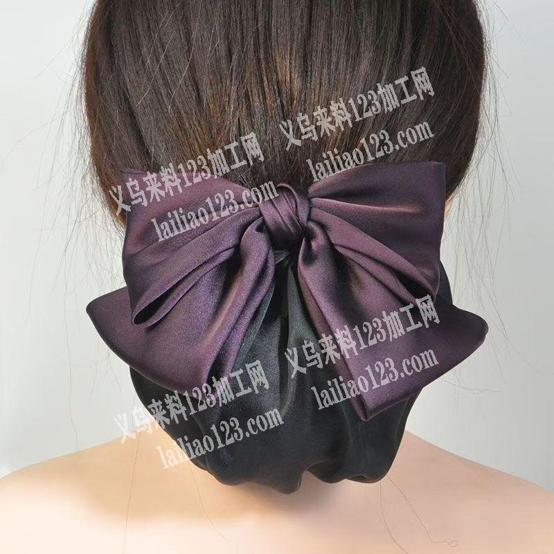 布艺蝴蝶结发夹外发加工，如图，寻找会做的