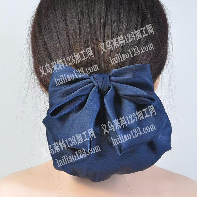 布艺蝴蝶结发夹外发加工，如图，寻找会做的