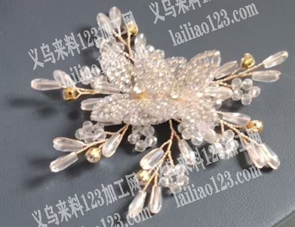 《很多货》新娘饰品手工活外发加工，如图，