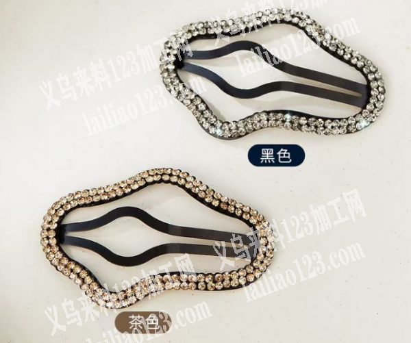云朵发夹粘钻的手工活外发加工，寻找会做的