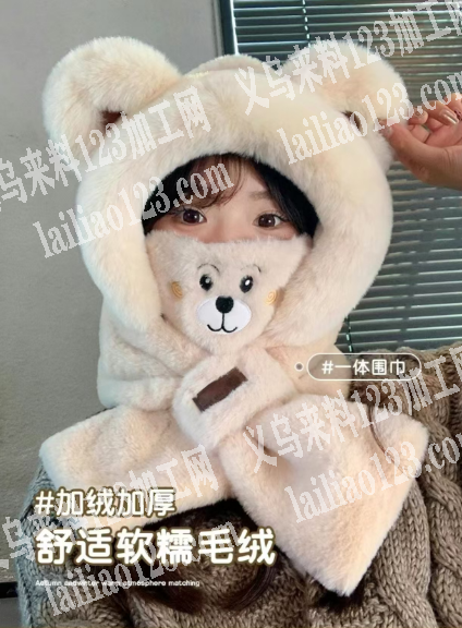 采购如图保暖毛绒帽子，寻找源头工厂，请联