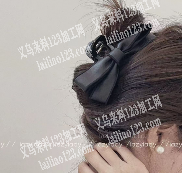 皮革蝴蝶结成品订单，如图，寻找专业做成品
