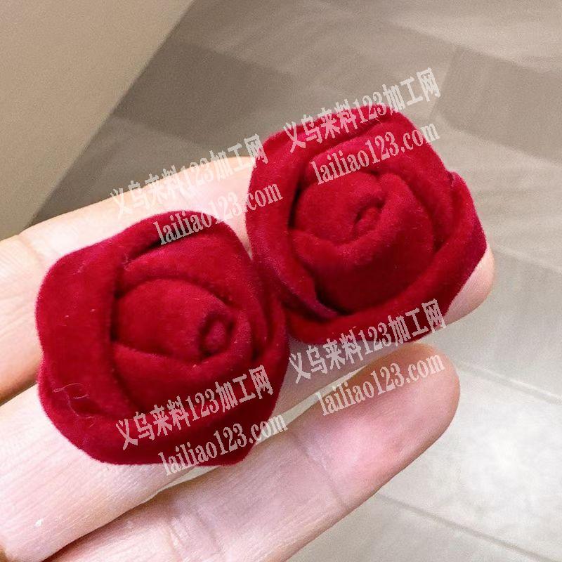 手工活做玫瑰花《高档丝绒布的》，外发加工