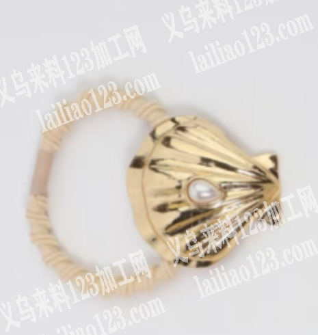 金属贝壳发圈配件订单，如图，这个合金压铸