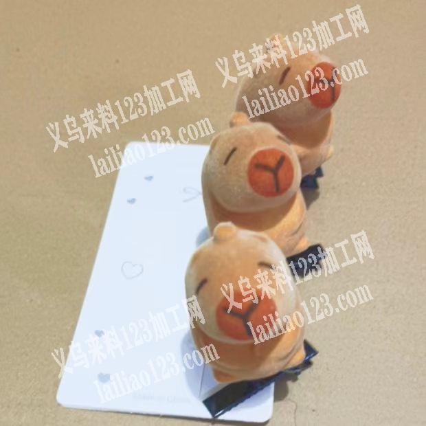 大量订单，外发印花加工，植绒的小娃娃上面