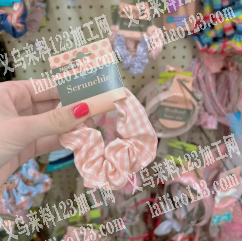 大量布艺发圈成品订单。寻找专业做布艺发圈