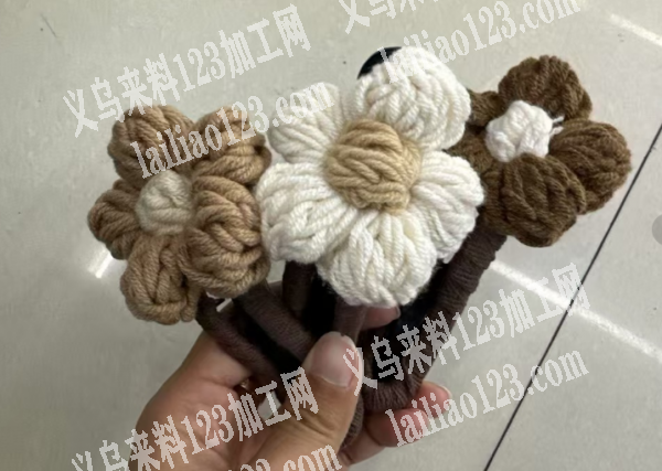《可发外地》寻找会做这个毛线钩针手工花朵