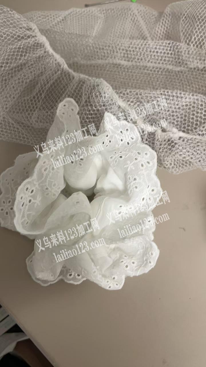 大量如图款式布艺发圈订单，寻找源头工厂，