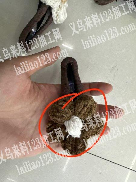 继续毛线钩针花朵发夹现货，如图，手工编制