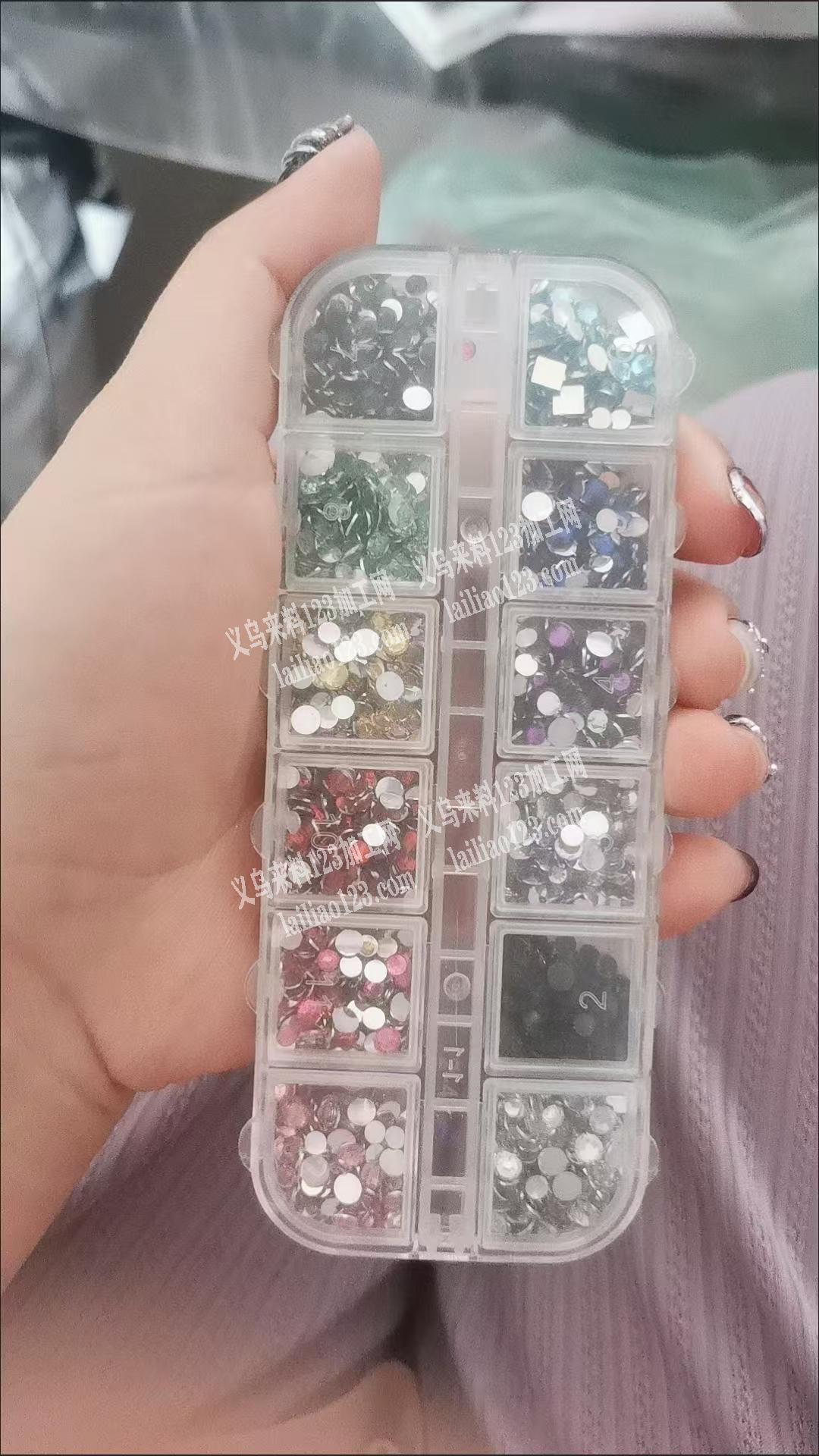 《大量手工活外发》美甲钻，装盒子的手工活