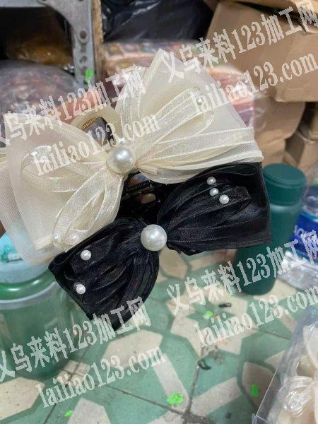 寻找生产如图蝴蝶夹成品的头饰工厂，有货的