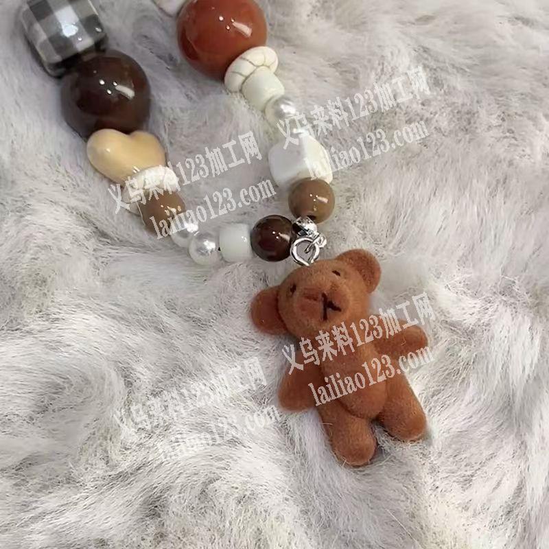 《大量订单，如图》找这个植绒小熊厂家。如
