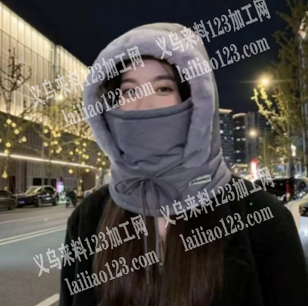 大量保暖帽子订单外发加工。纯加工，如图，